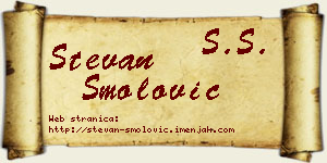 Stevan Smolović vizit kartica